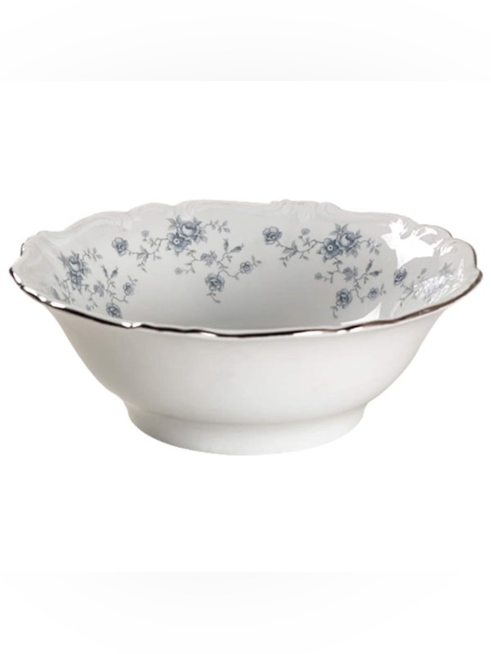 Vintage Johann Haviland Blue Garland 8" Round Vegetable Bowl